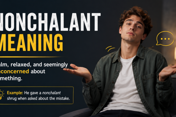 nonchalant meaning