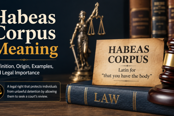 habeas corpus meaning​
