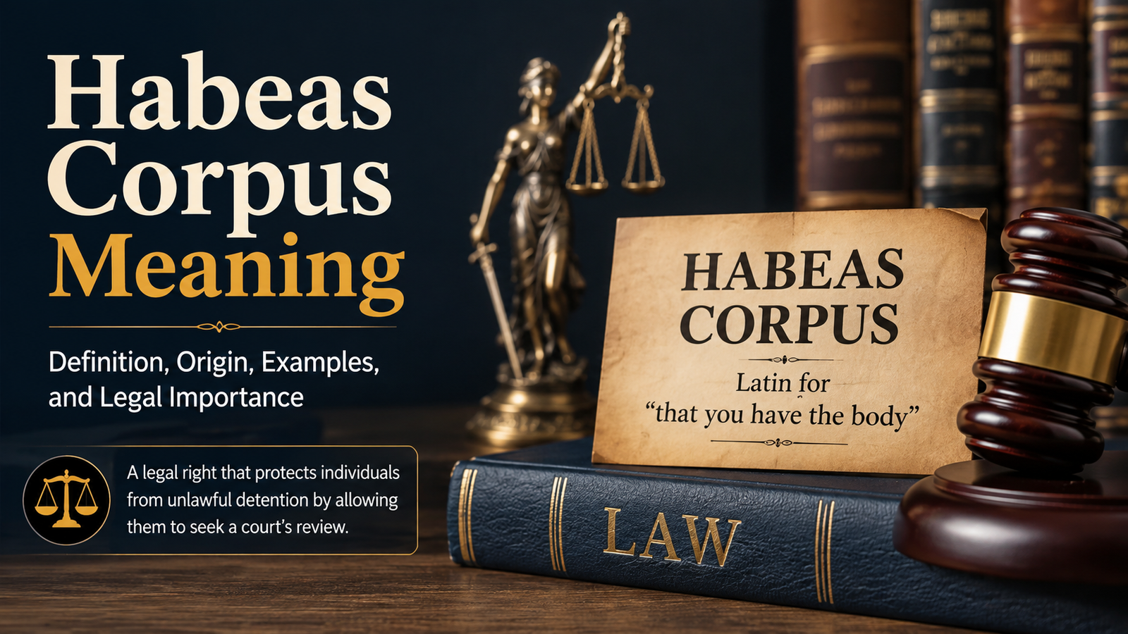 habeas corpus meaning​