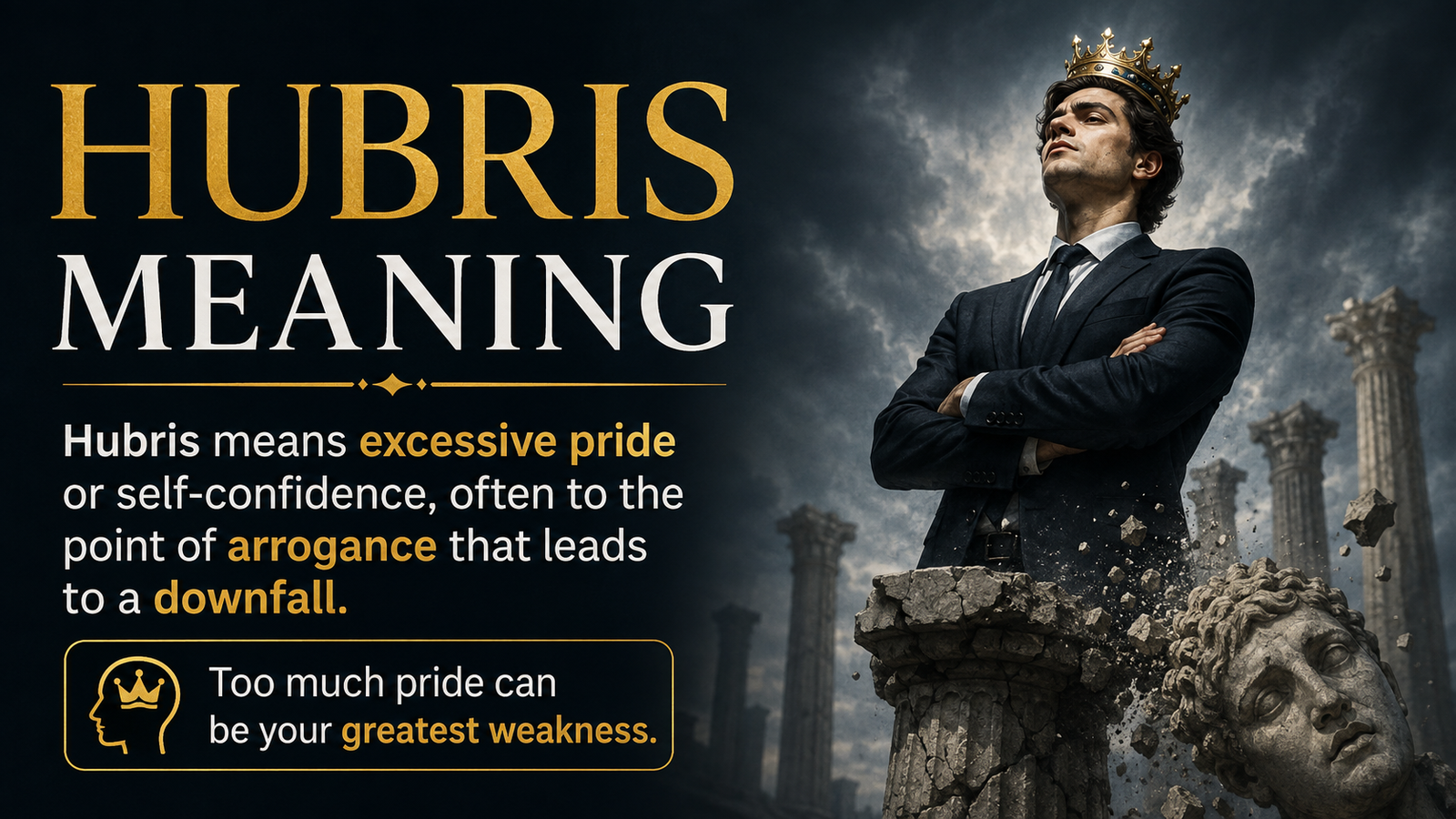 hubris meaning​