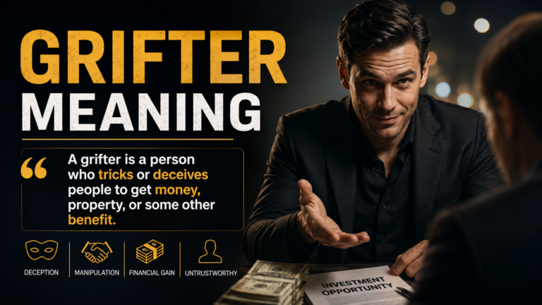 grifter meaning​
