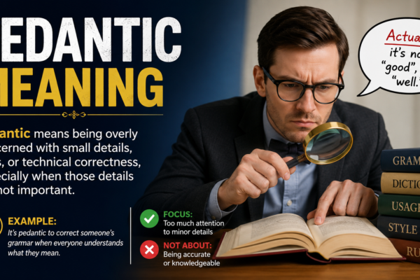pedantic meaning​