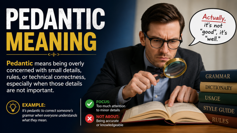 pedantic meaning​