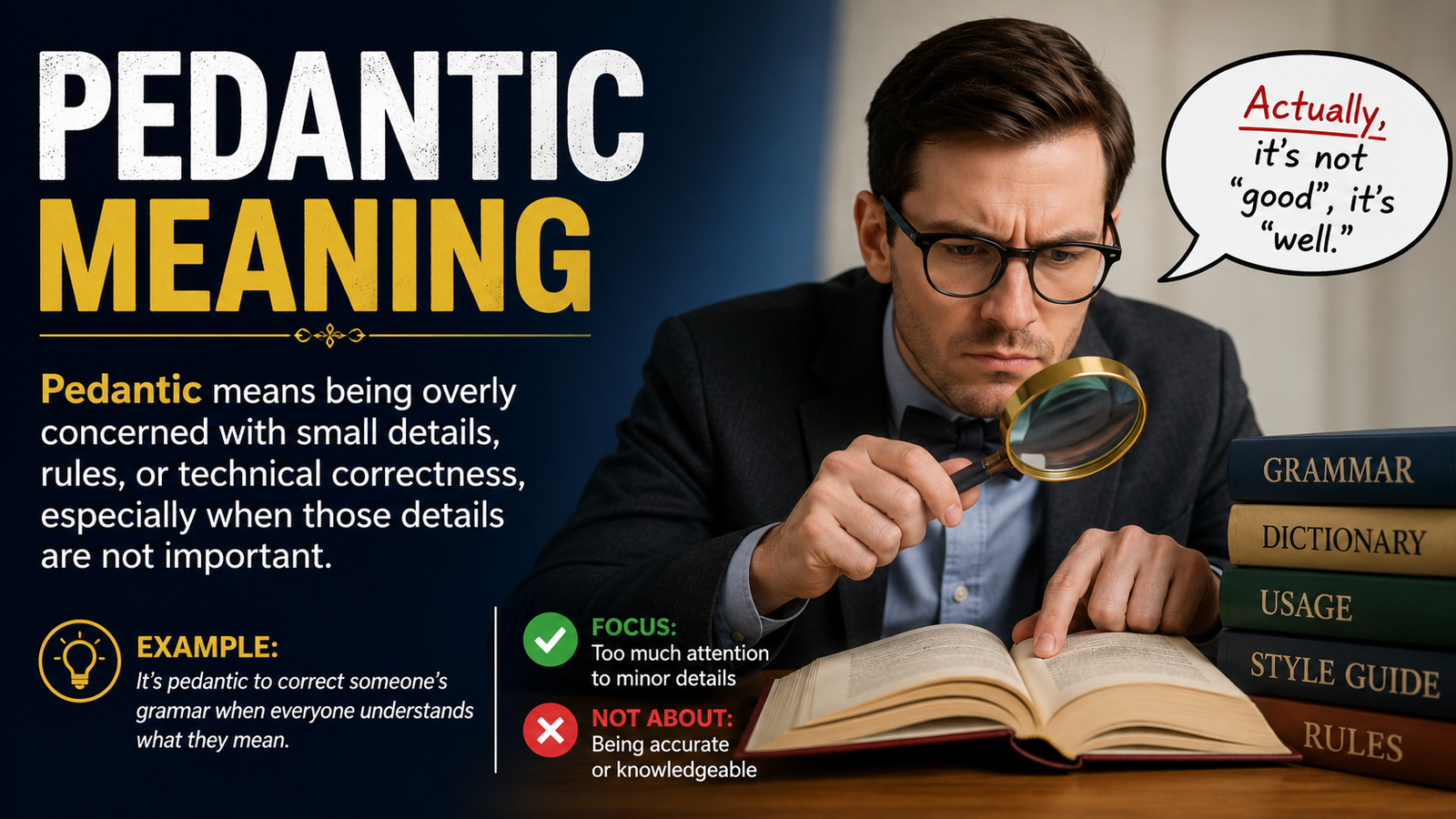 pedantic meaning​