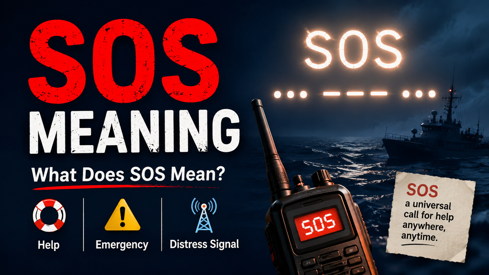 sos meaning​
