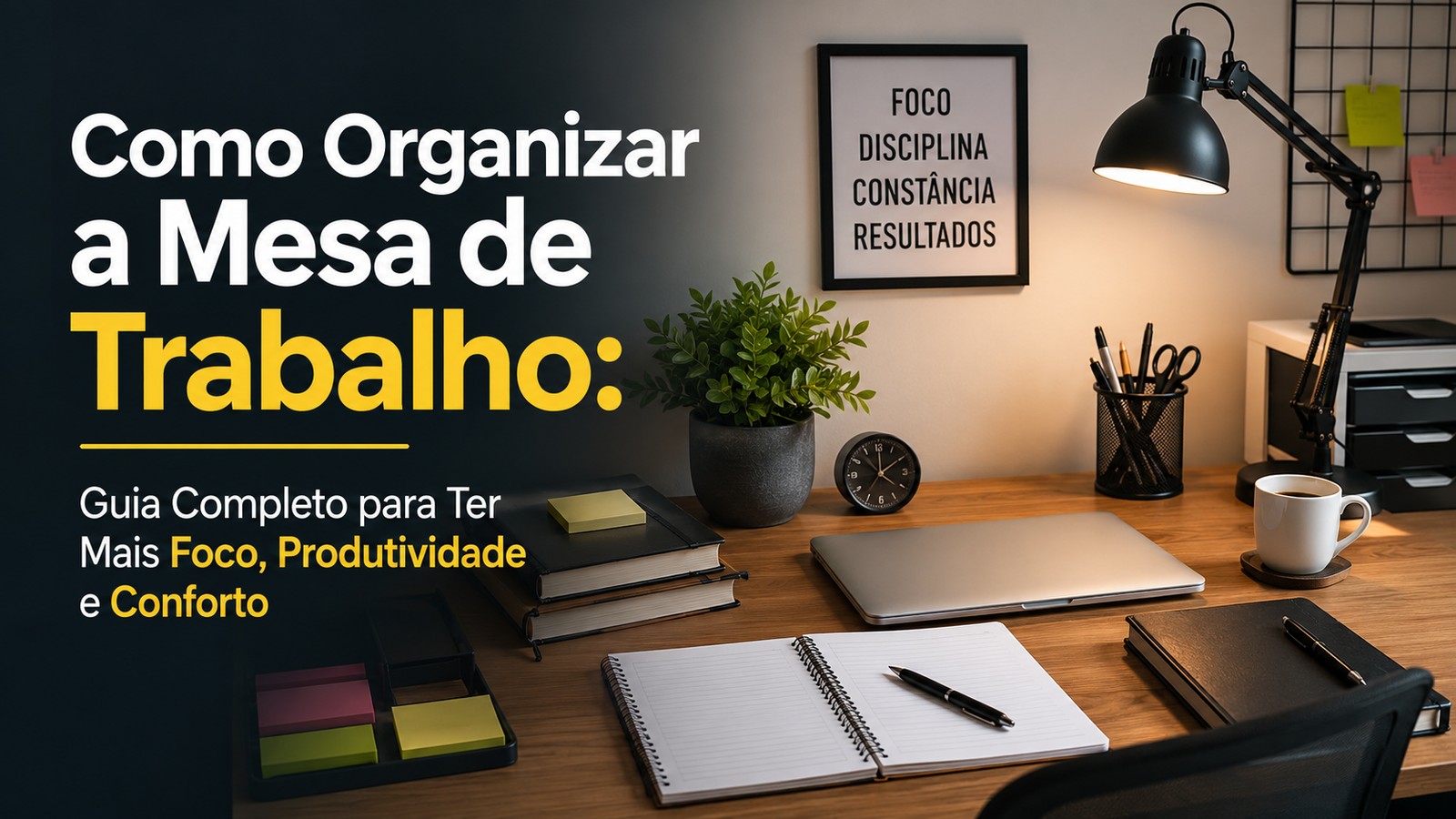 como organizar a mesa de trabalho