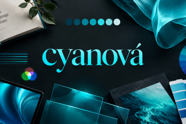 cyanová