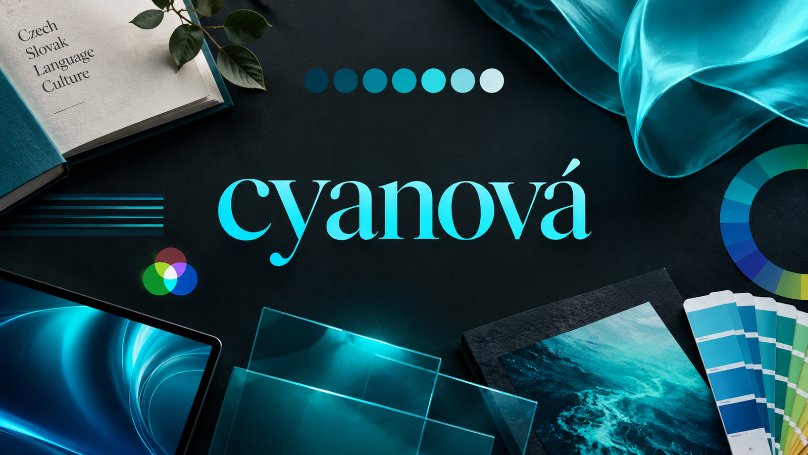 cyanová