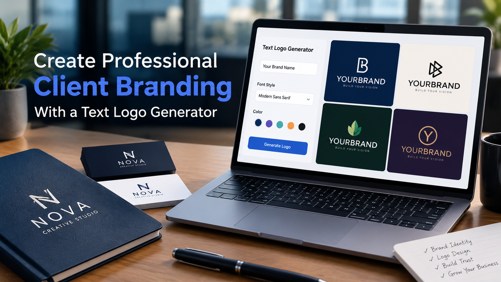 Create Professional Client Branding With a Text Logo Generator