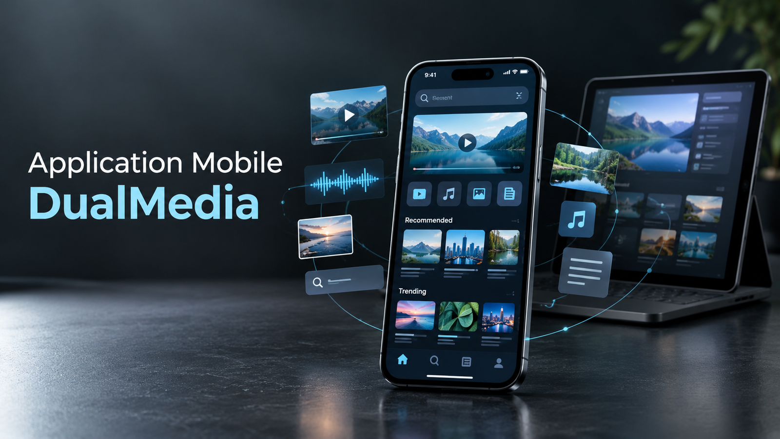 application mobile dualmedia