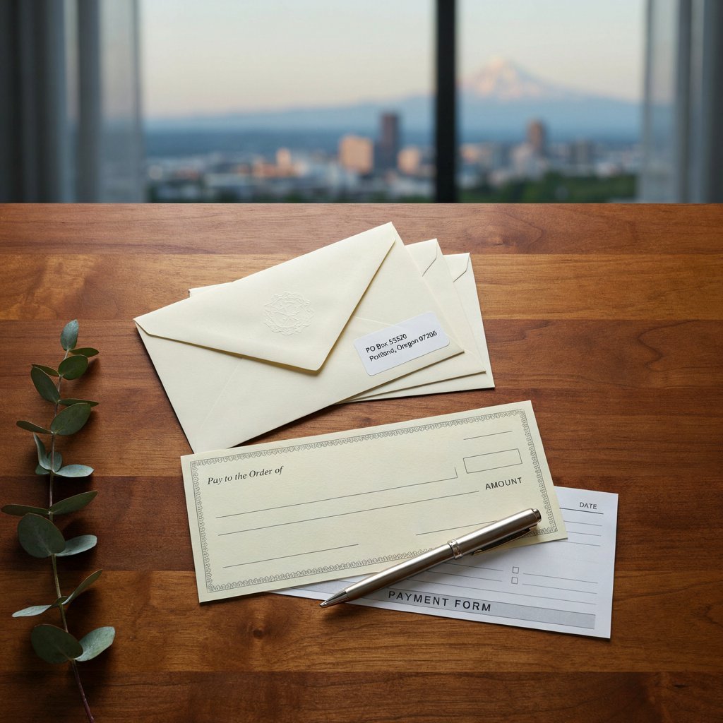 po box 55520 portland oregon pay to the order of