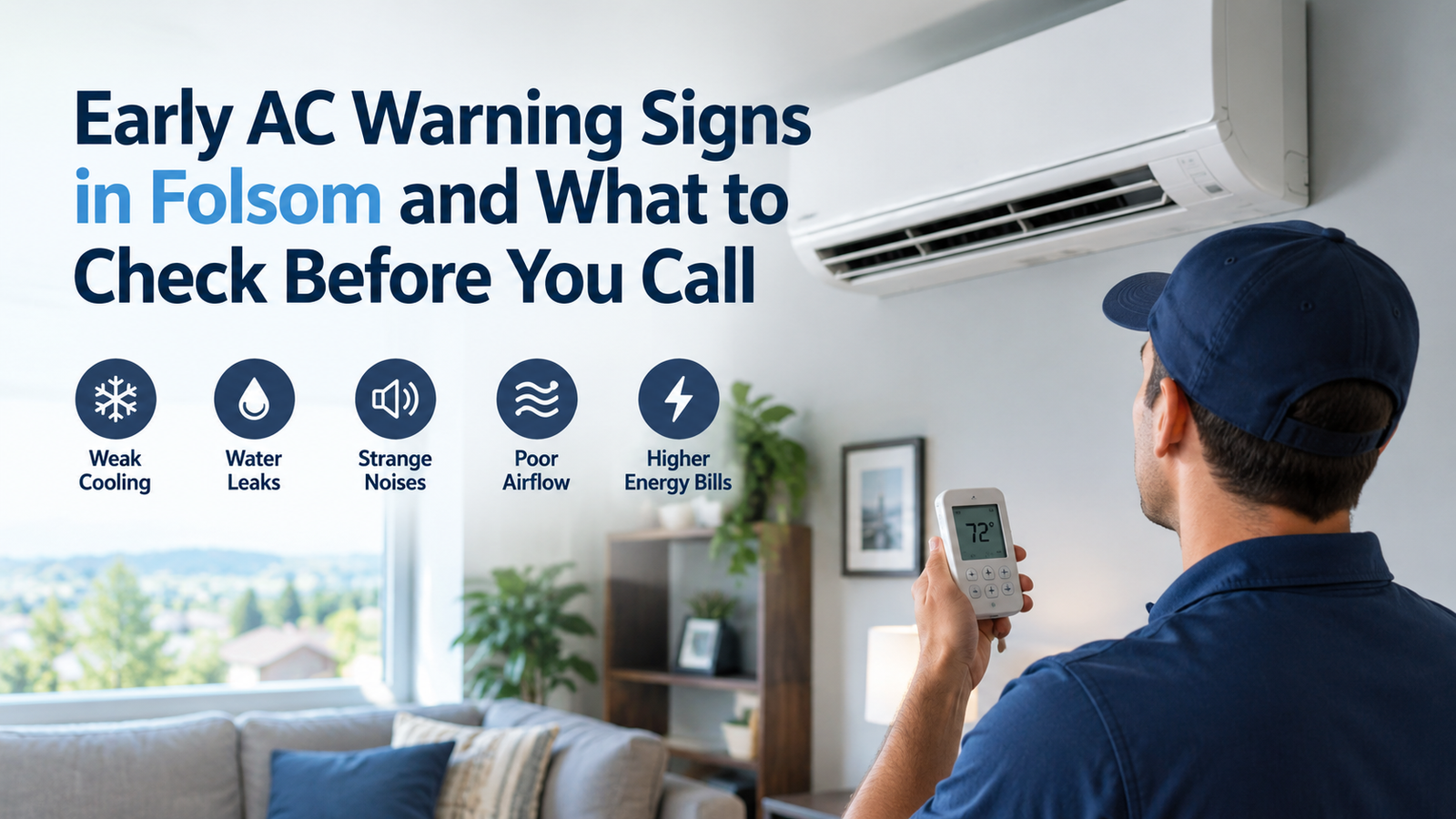 Early AC Warning Signs in Folsom and What to Check Before You Call