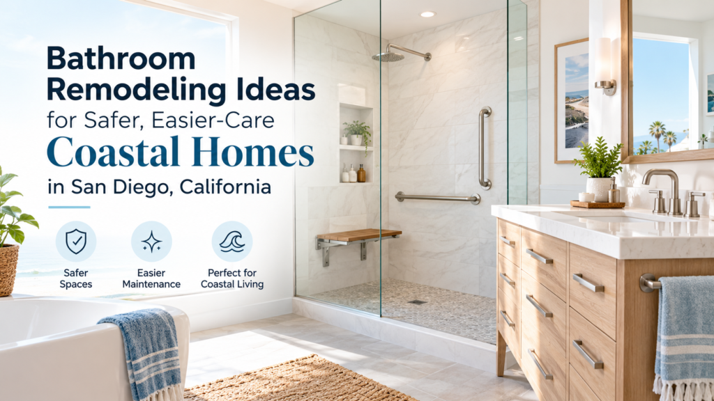 Bathroom Remodeling Ideas for Safer, Easier-Care Coastal Homes in San Diego, California