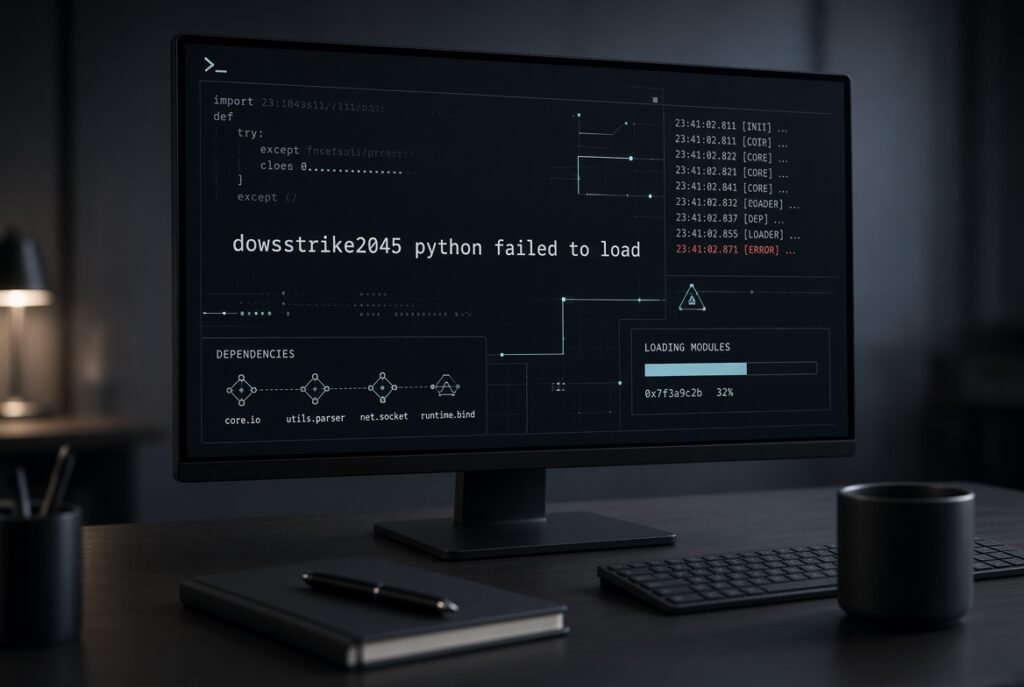 dowsstrike2045 python failed to load: Meaning, Causes, Troubleshooting, and What Users Should Know dowsstrike2045 python failed to load