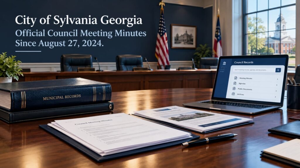 city of sylvania georgia official council meeting minutes since 2024-08-27​